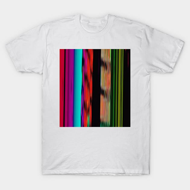 Colorful Stripes 717 Abstract Art T-Shirt by Korey Watkins